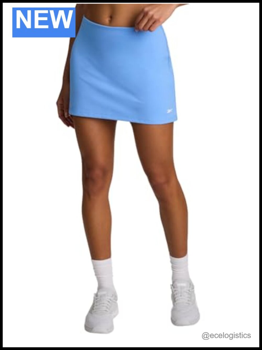 Reebok Women's Slim Fit Tennis Skort with Pockets Moisture-Wicking